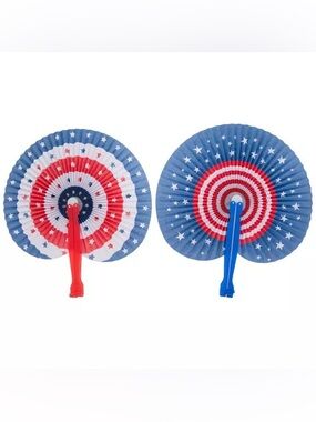 New Brother Sister Design Studio 4th Of July Folding Fans 6 pc